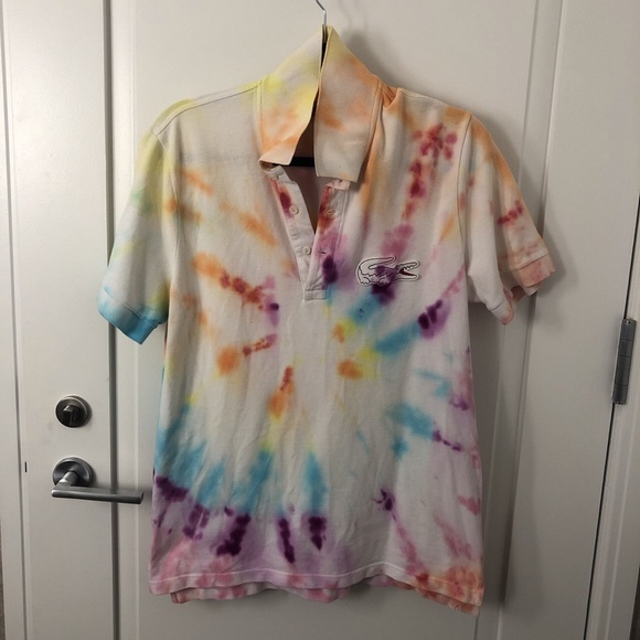Lacoste Tops - 🌈Tie Dye Lacoste Polo🌈